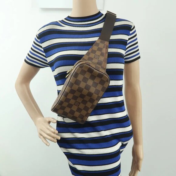 Louis Vuitton Geronimos Brown Damier Ebene Canvas Crossbody Bag 695-052825 - Picture 12 of 12